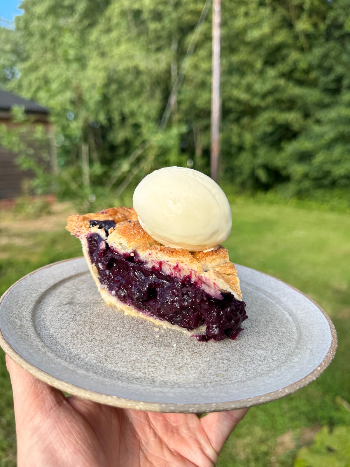 how to serve blueberry pie