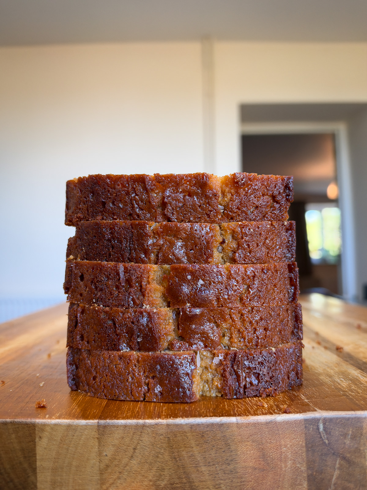 sliced loaf cake