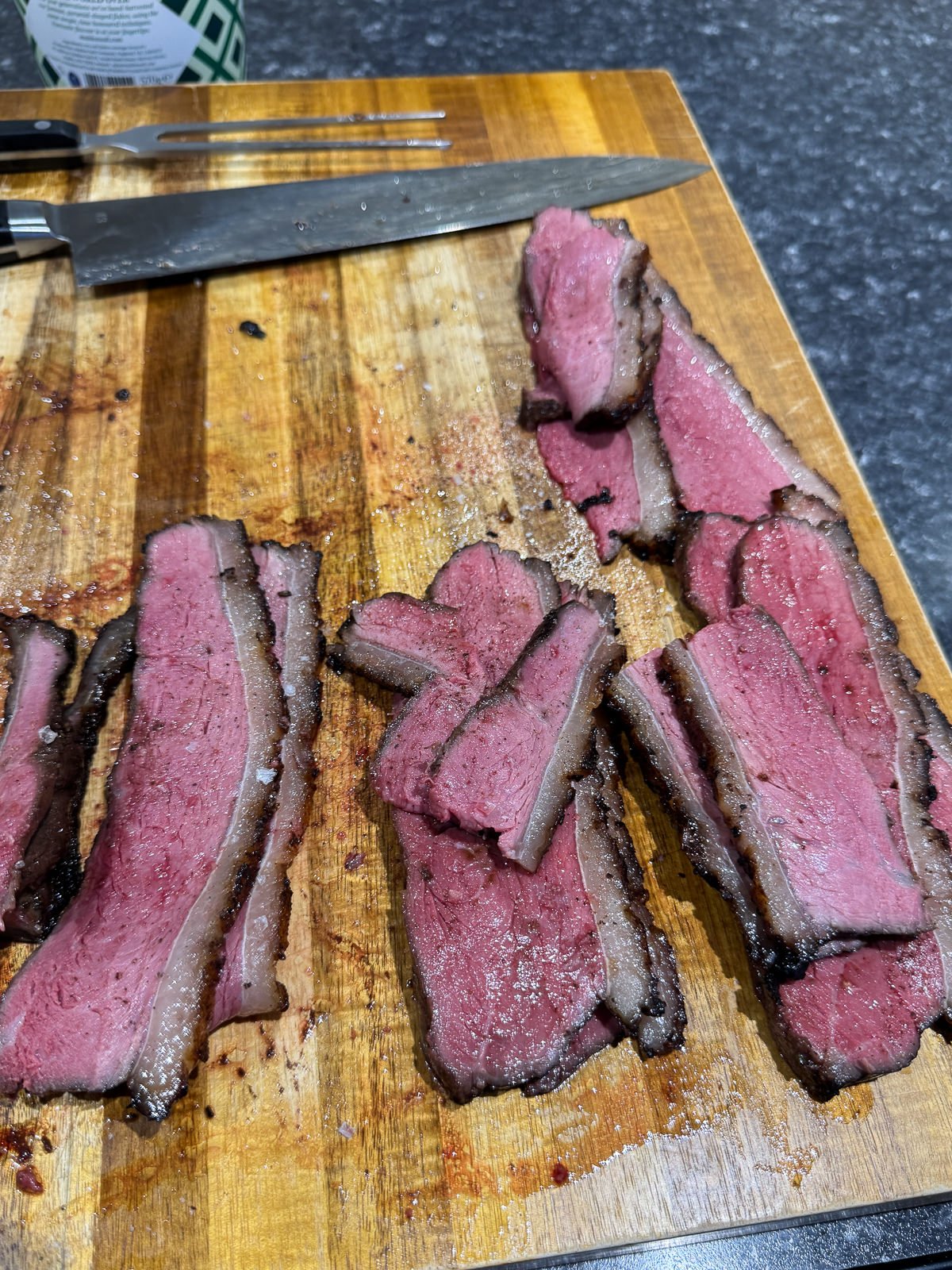 slices of reverse seared picanha