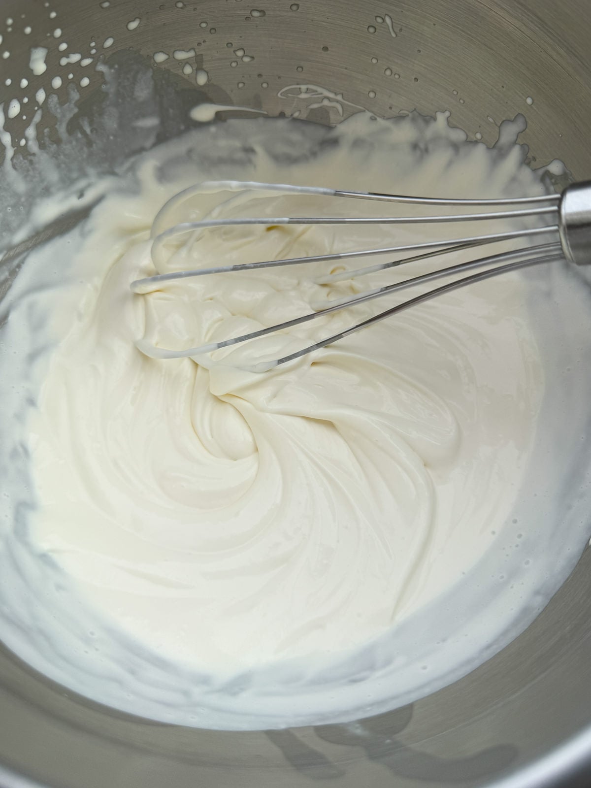 softly whipped cream