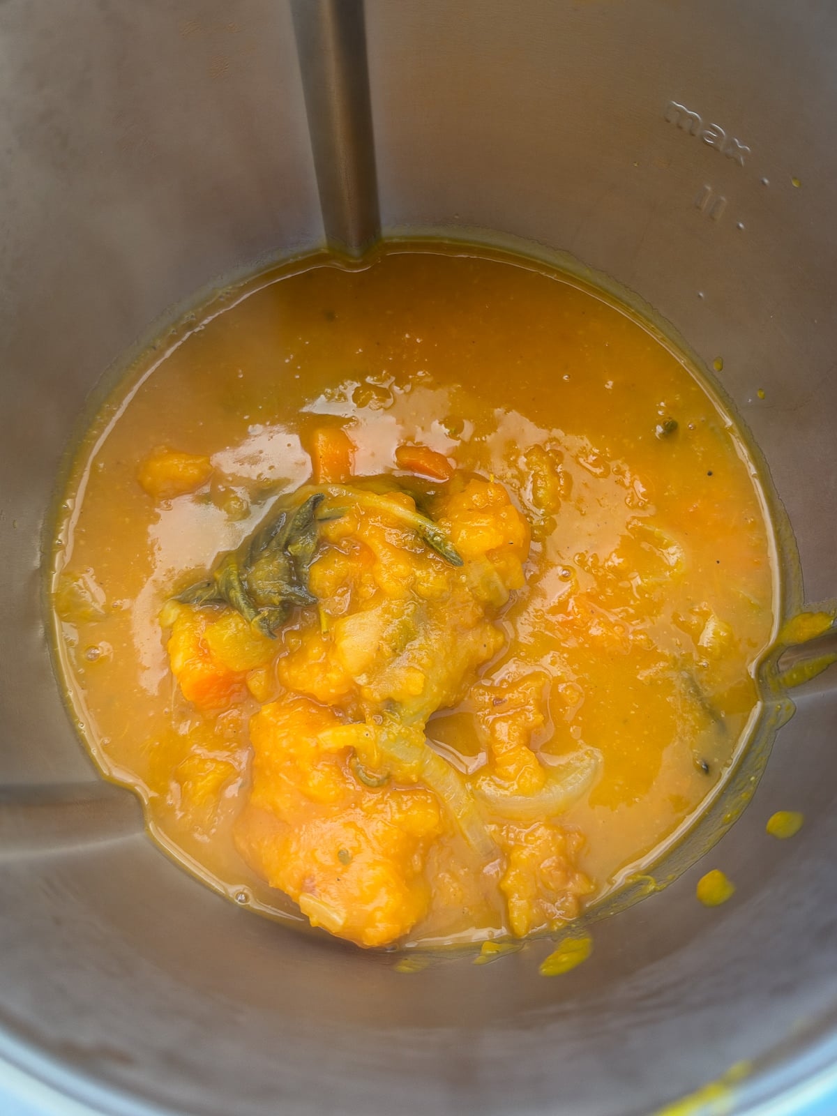 soup in blender