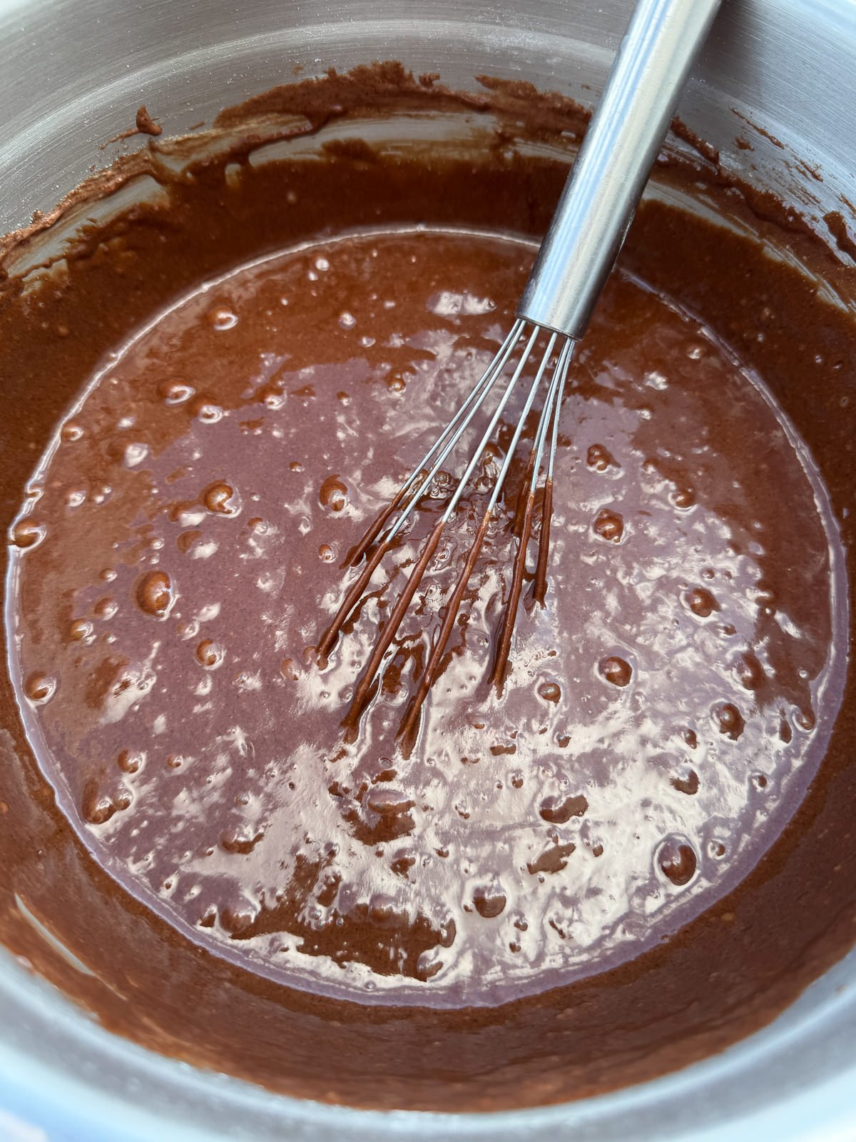 sour cream chocolate cake batter