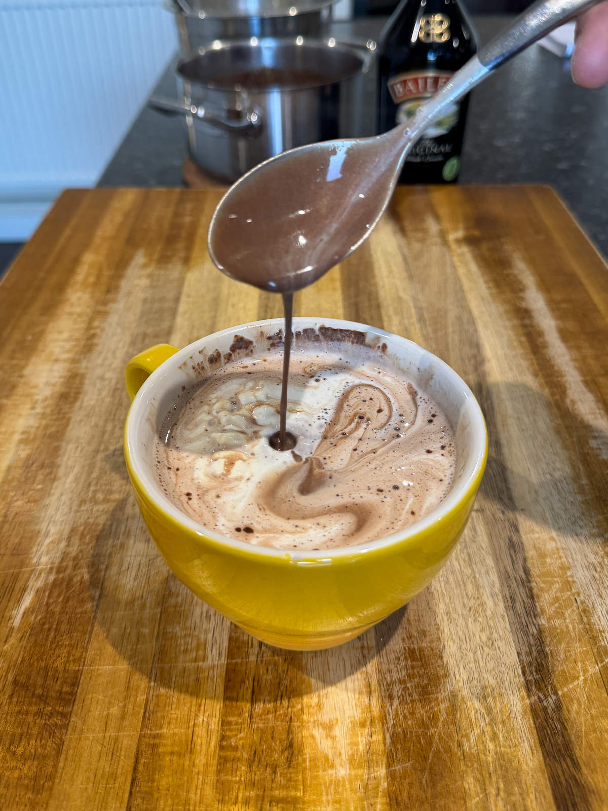 thick French hot chocolate