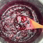 mixed berry compote with frozen berries
