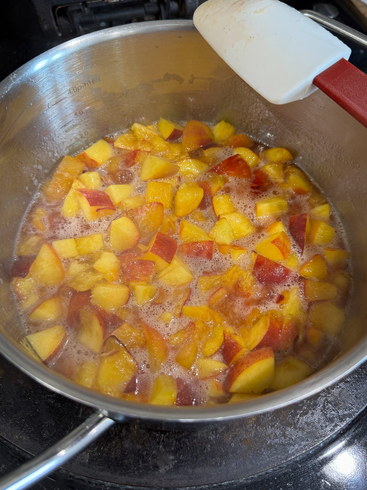 stewed peaches