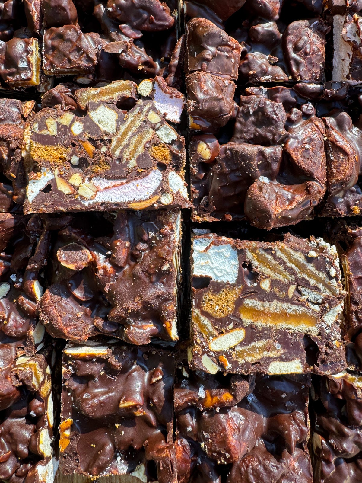 homemade rocky road with stroopwafel biscoff