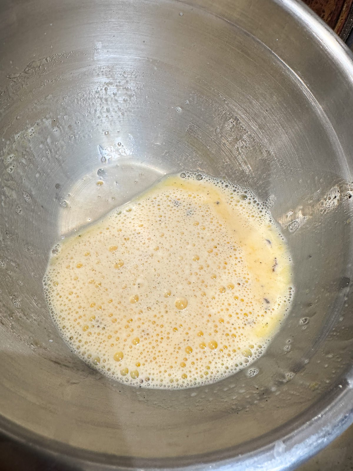 tempered egg yolks