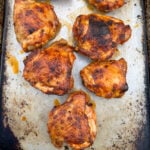 Tex Mex chicken thighs roasted