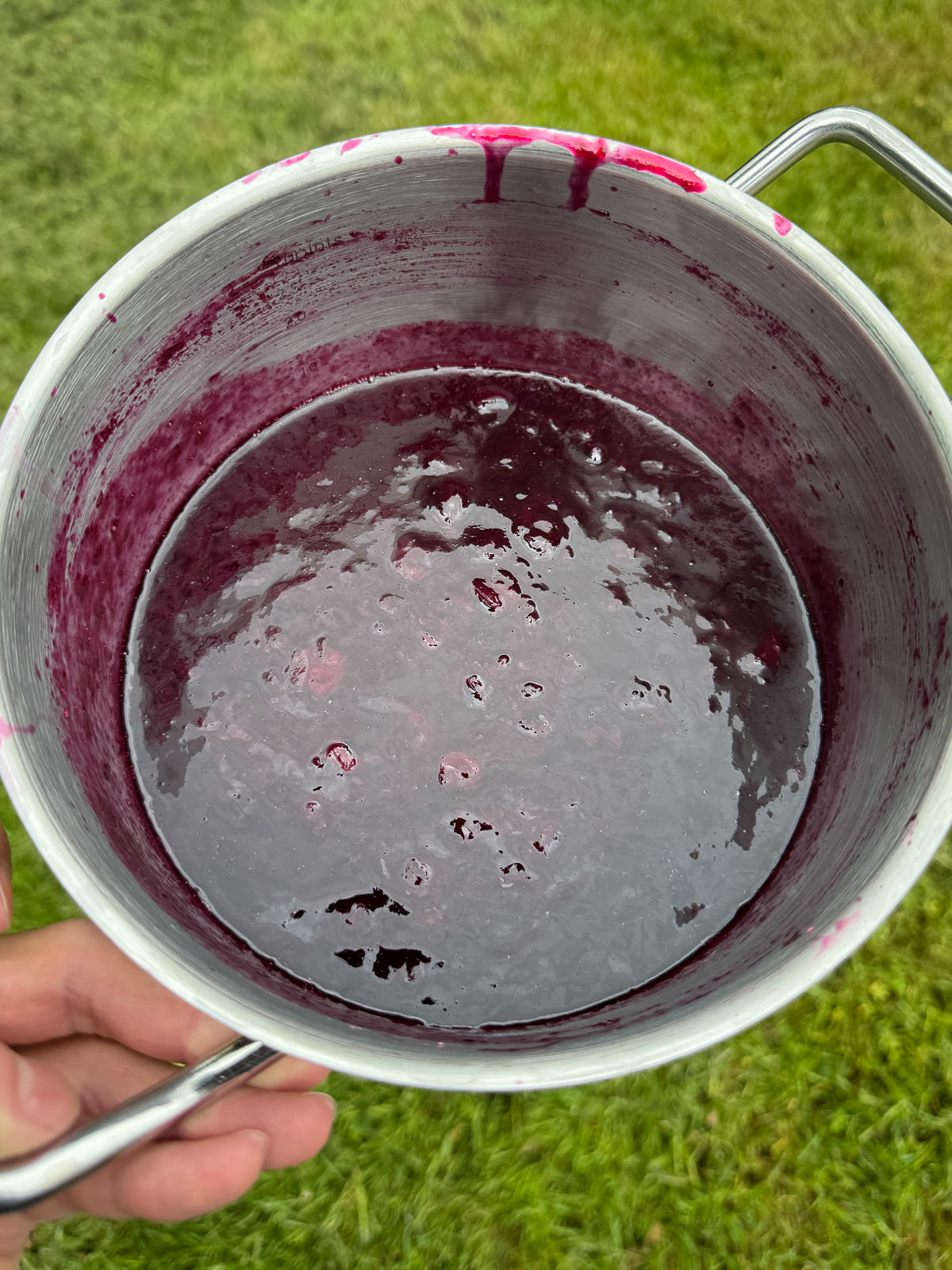 thick blueberry compote sauce