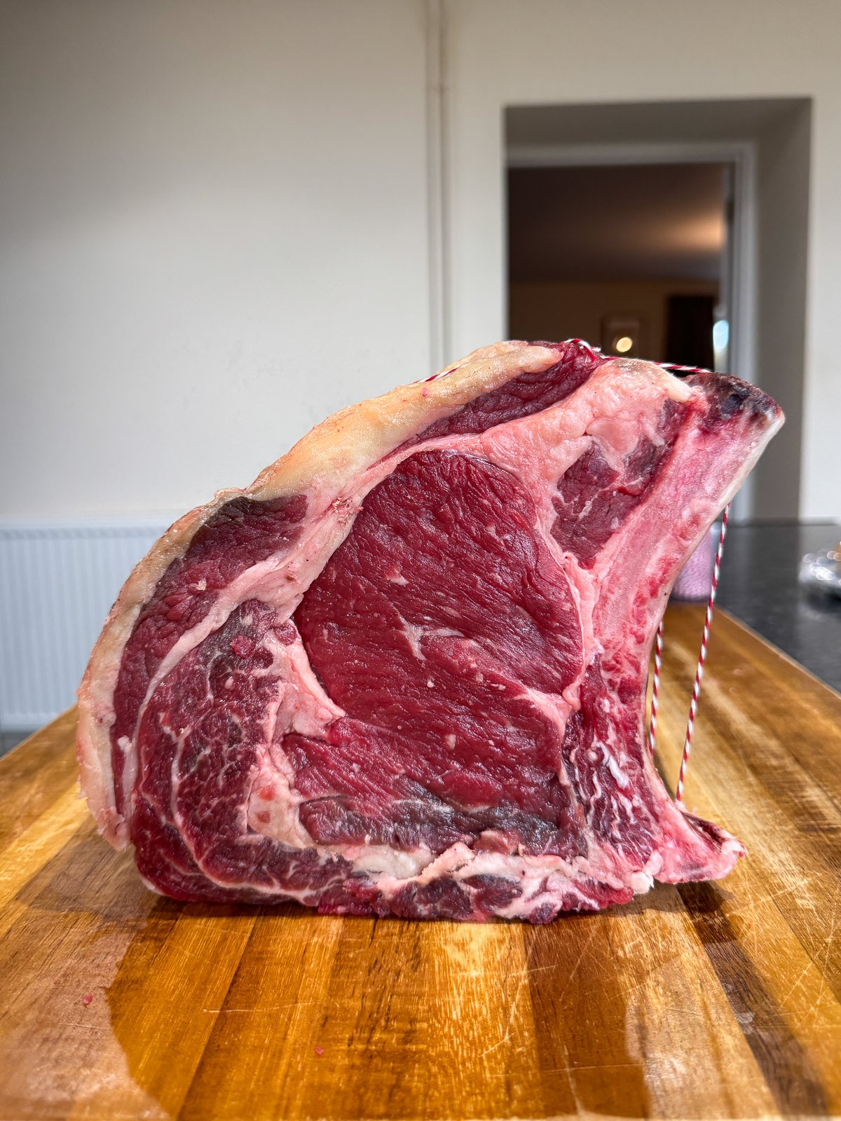 tied rib of beef for roasting