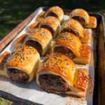 hoisin duck sausage rolls