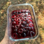 vanilla poached cherries