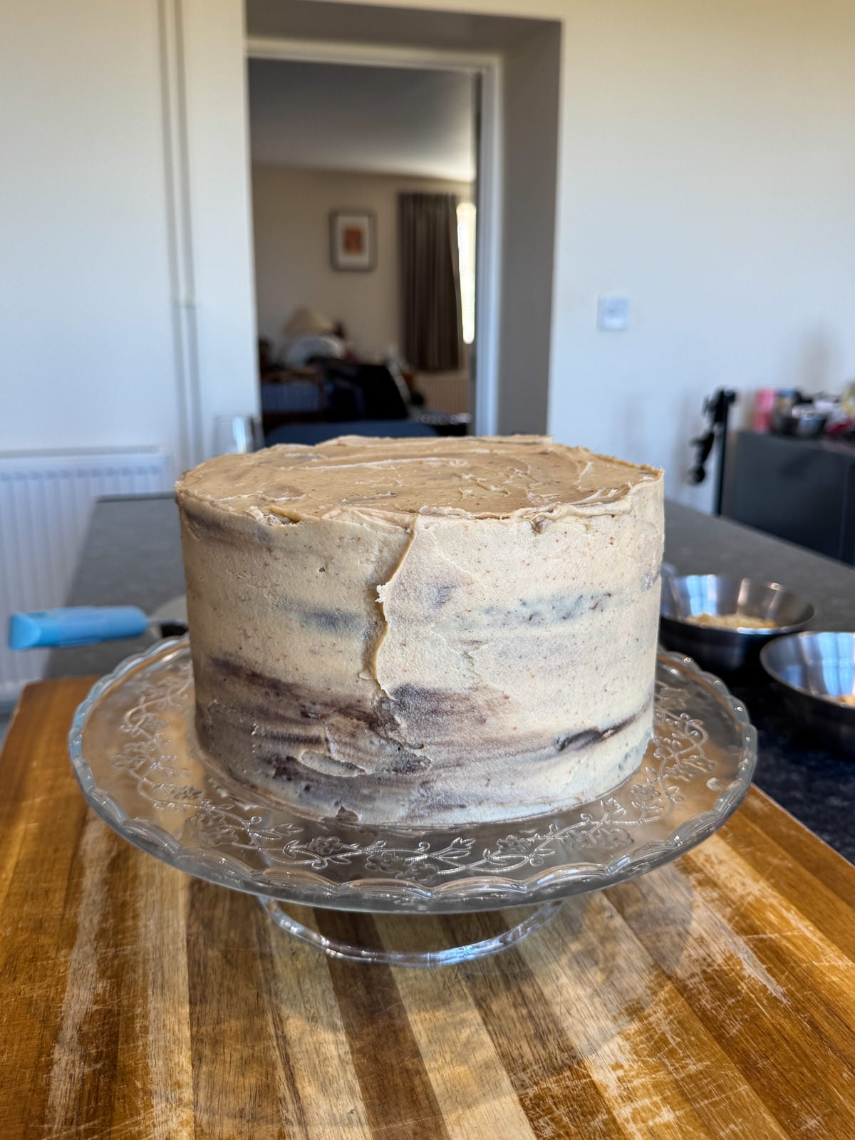 whipped ganache layer cake