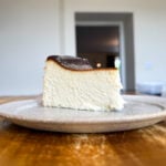white chocolate Basque cheesecake
